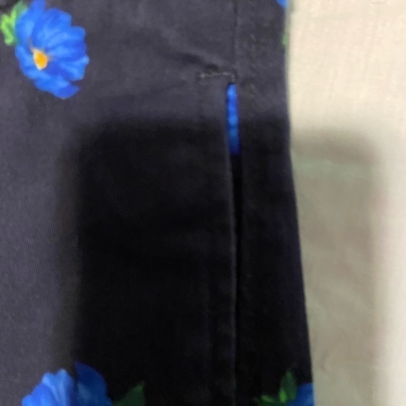 Abercrombie & Fitch Womens Shorts Size 00 w24 Blue Bright Blue Flowers EUC - Picture 2 of 4